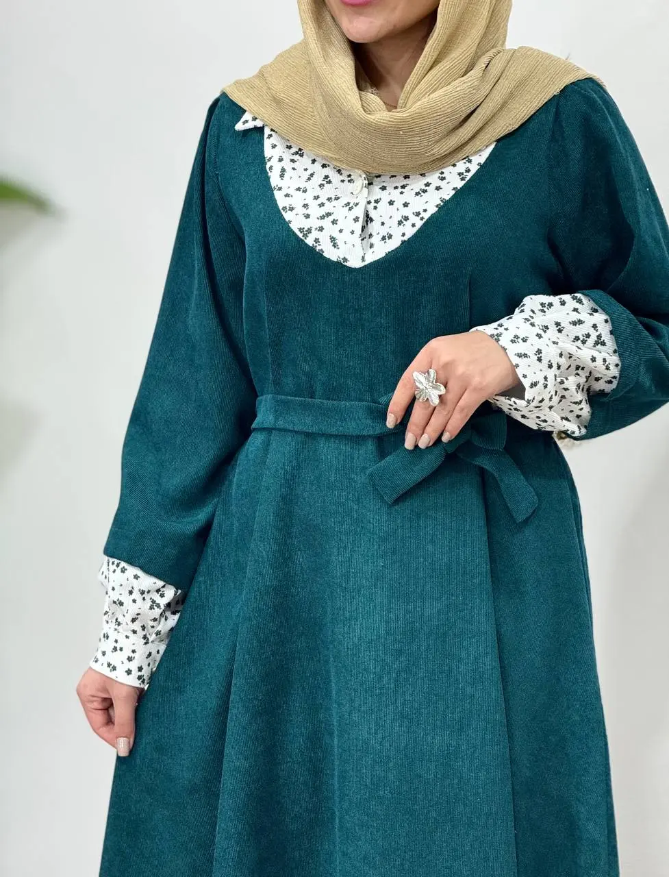 پیراهن مانتویی پاییزه نورین 6